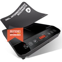 Induktionskochplatte 2100 W – 1 Zone, Timer, Touch