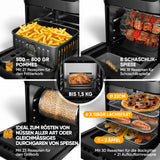 Heißluftfritteuse 12 L – digital, 12 Programme, 1800 W