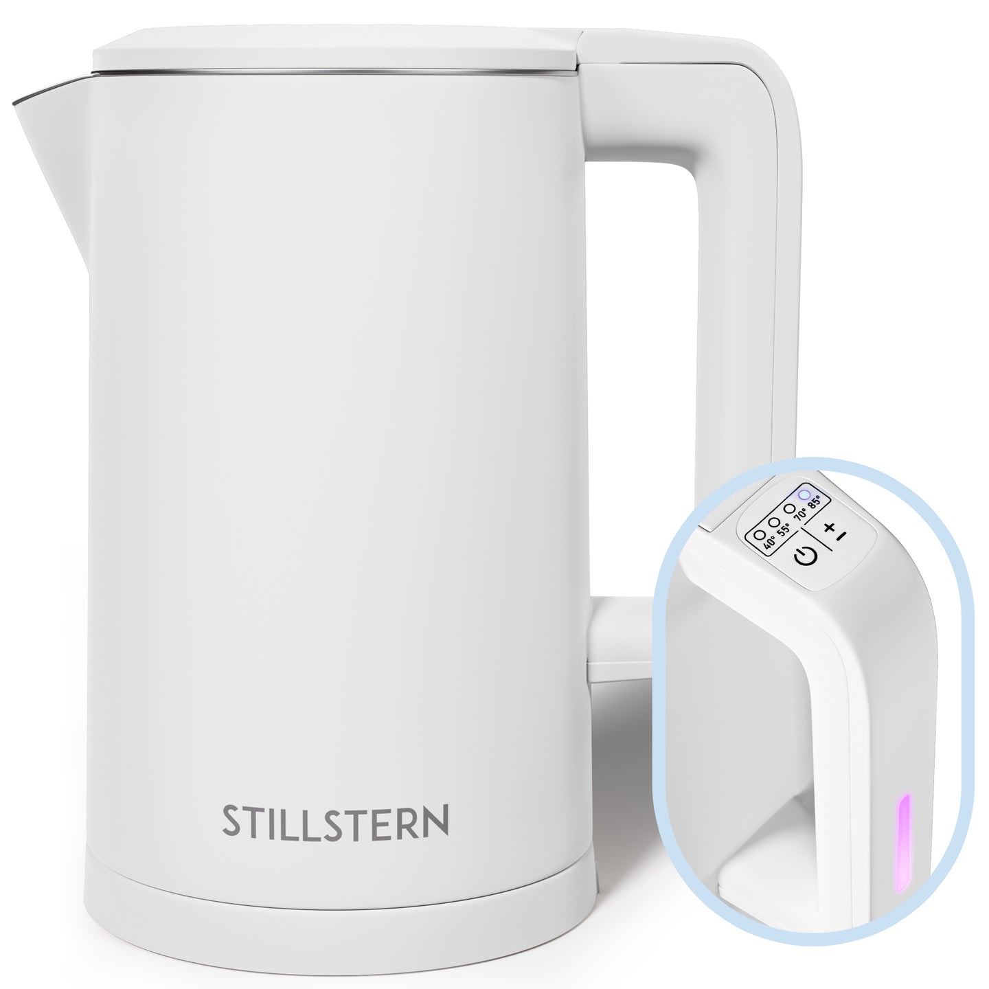 Wasserkocher Digital 1,7 L mit Temperaturwahl