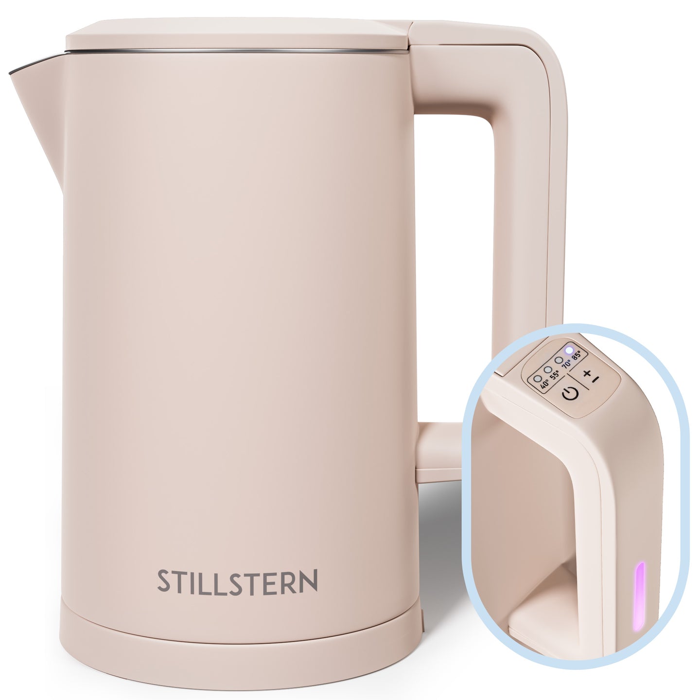 Wasserkocher Digital 1,7 L mit Temperaturwahl