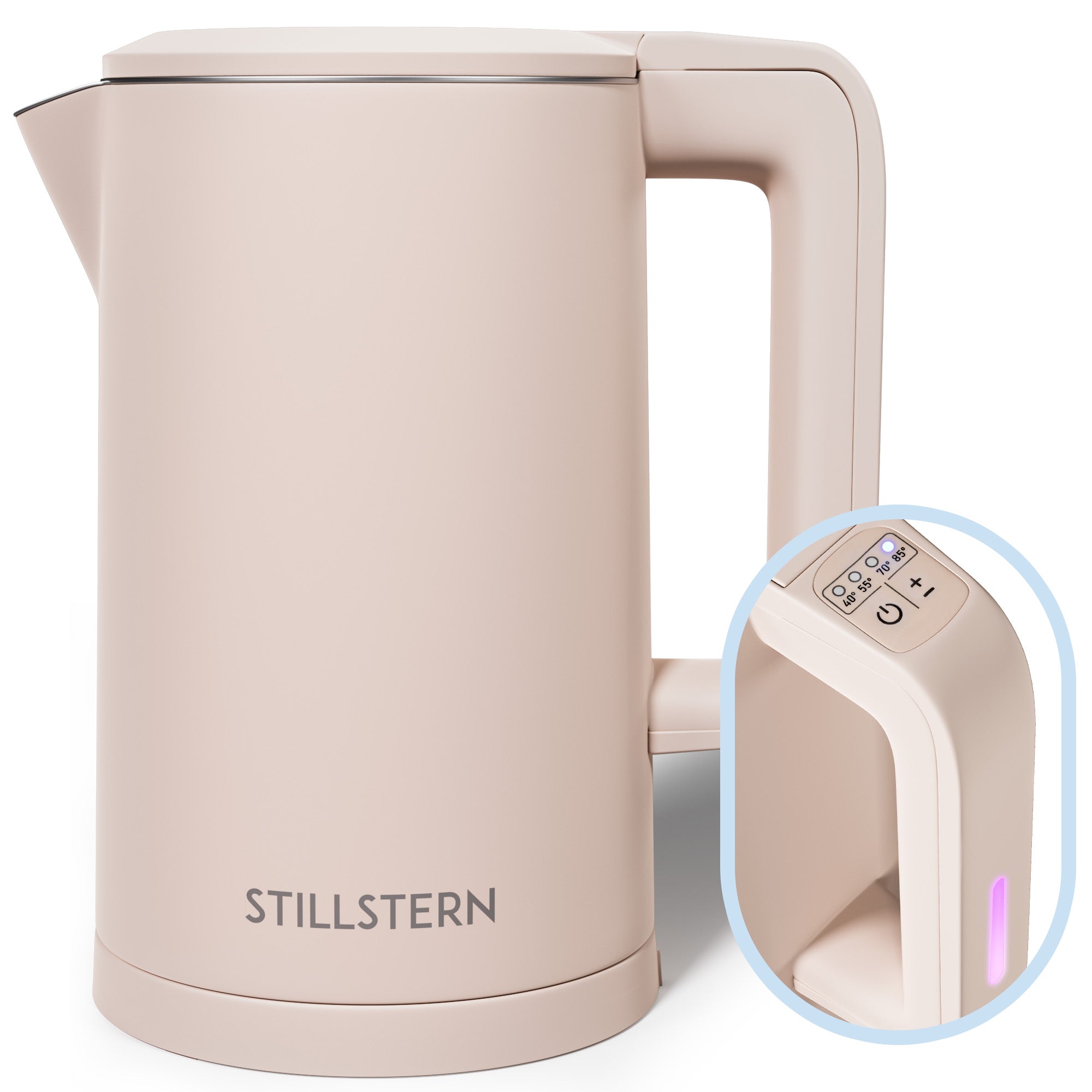 Wasserkocher Digital 1,7 L mit Temperaturwahl