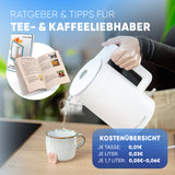 Wasserkocher mit Edelstahl Filter & Trockenlaufschutz 1,7L