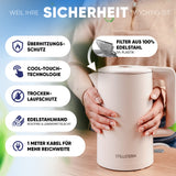Wasserkocher mit Edelstahl Filter & Trockenlaufschutz 1,7L