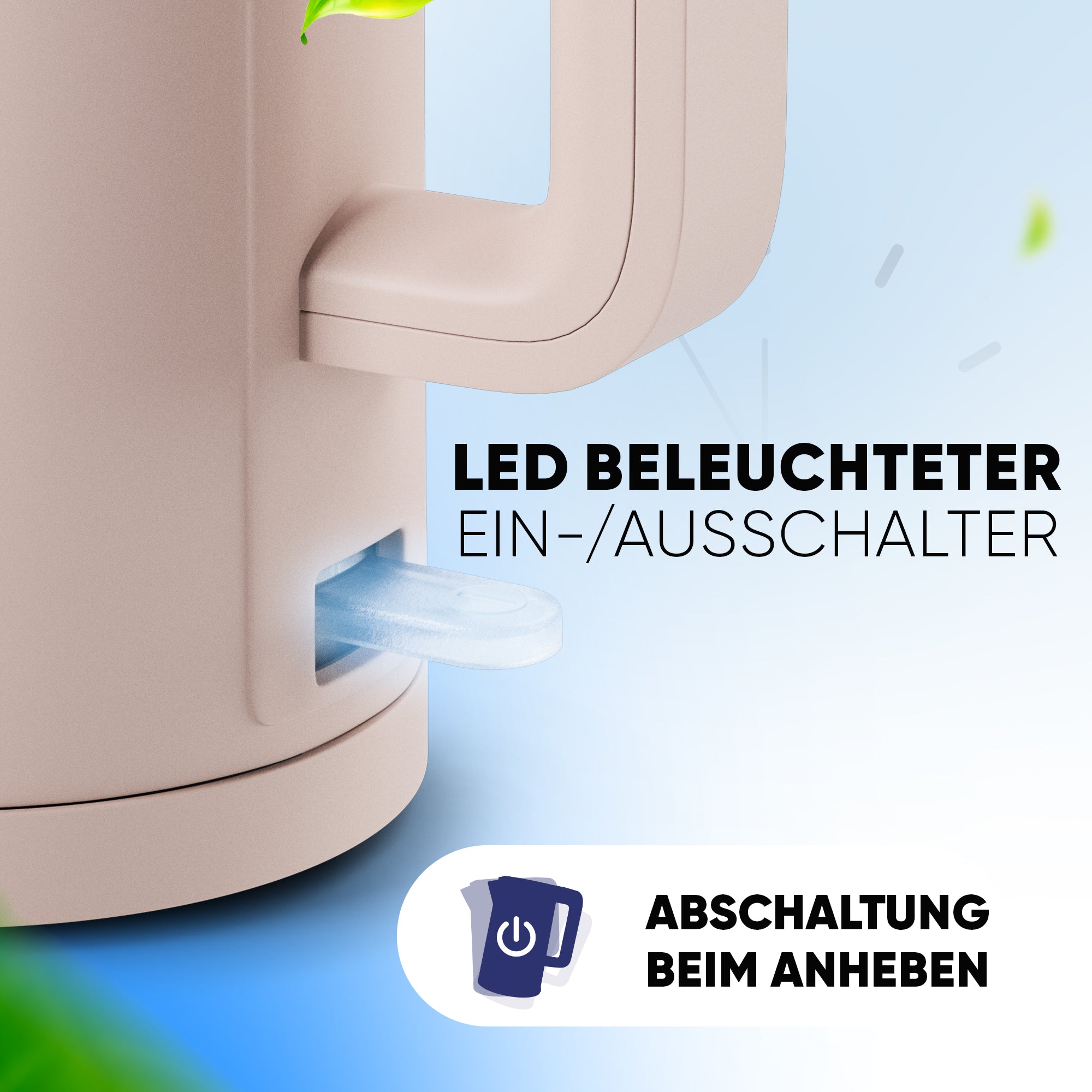 Wasserkocher mit Edelstahl Filter & Trockenlaufschutz 1,7L