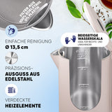 Wasserkocher mit Edelstahl Filter & Trockenlaufschutz 1,7L