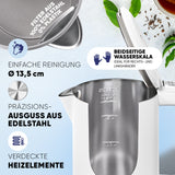 Wasserkocher Digital 1,7 L mit Temperaturwahl