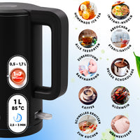 Wasserkocher mit Edelstahl Filter & Trockenlaufschutz 1,7L
