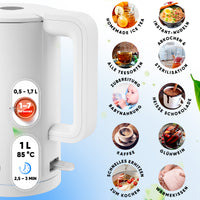 Wasserkocher mit Edelstahl Filter & Trockenlaufschutz 1,7L