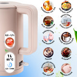 Wasserkocher mit Edelstahl Filter & Trockenlaufschutz 1,7L