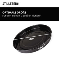 Stillstern Pizzablech rund Antihaftbeschichtet (32cm) für Minibacköfen und Öfen
