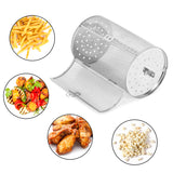 Stillstern Edelstahl Grillkorb für Minibackofen Bratenkorb - 14cm Ø
