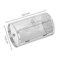 Stillstern Edelstahl Grillkorb für Minibackofen Bratenkorb - 14cm Ø