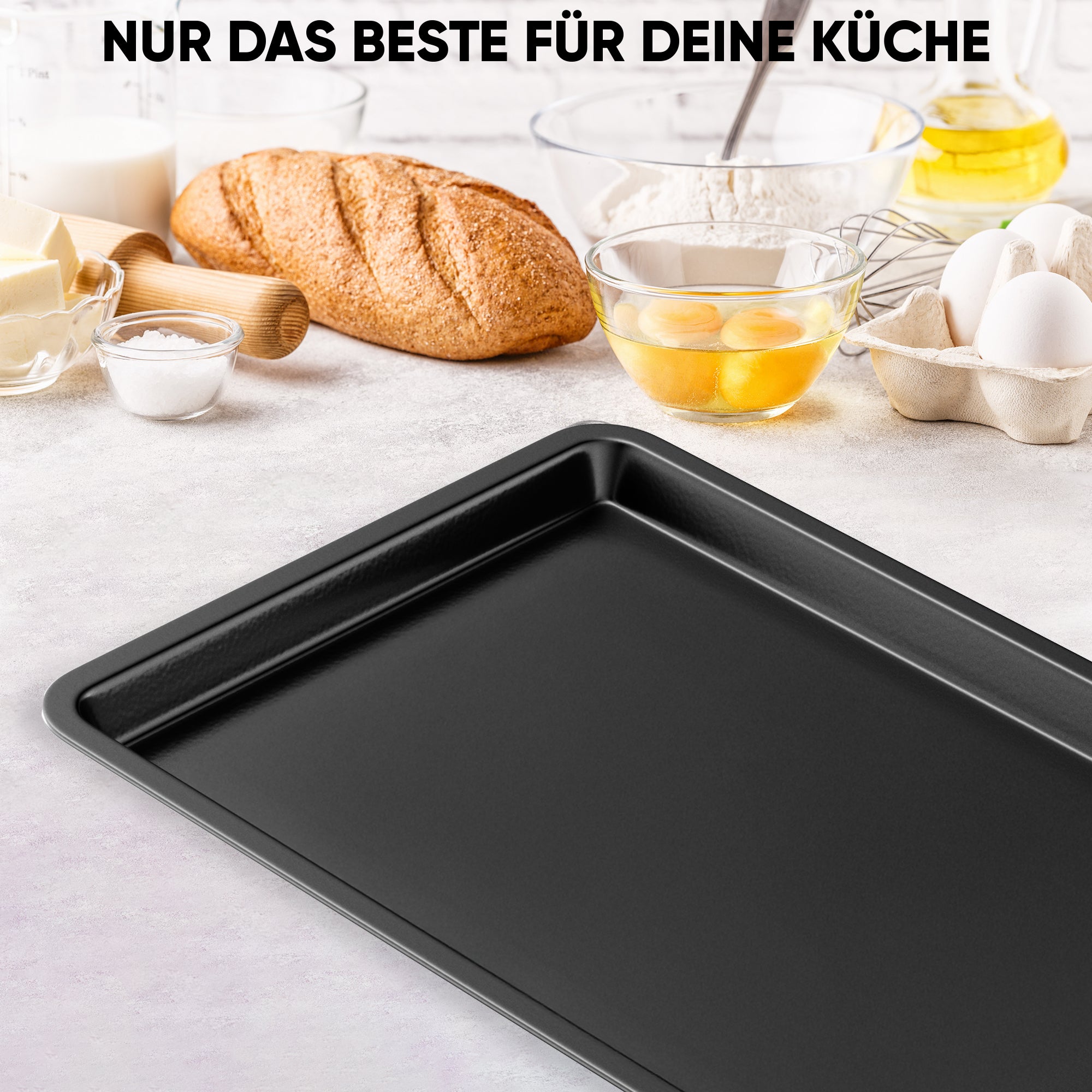 Backblech für Stillstern 45L Minibackofen MB45-LED 2G (1101), MB45-MX 2G (1176) & MB45-KP 2G (1485) – Gerade Oberfläche