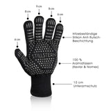 Grillhandschuhe hitzebeständig bis 500°C aus Aramidfasern