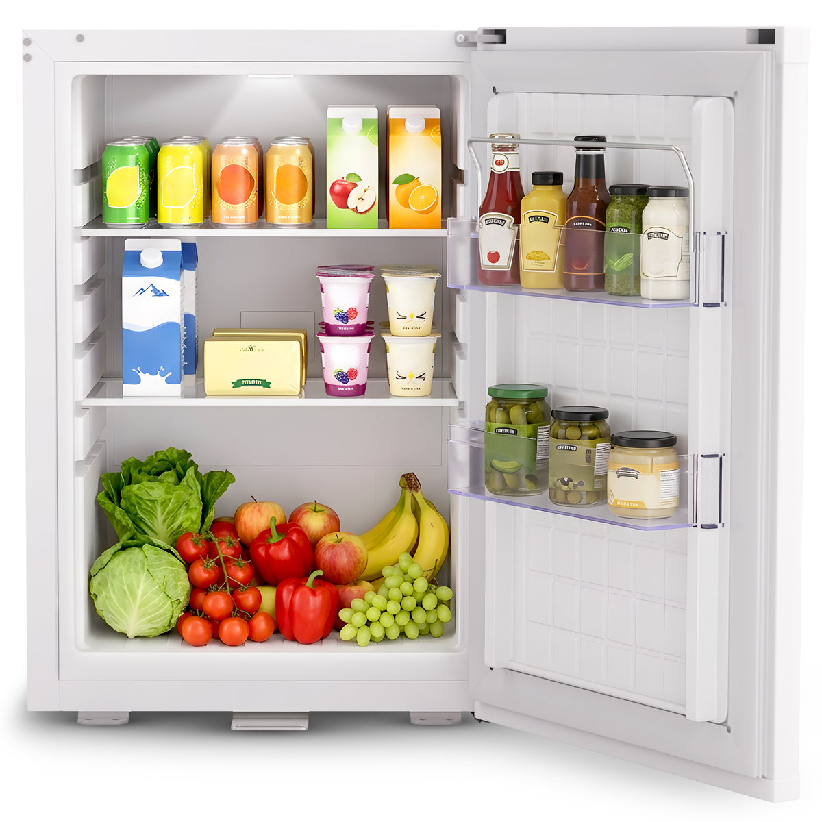 Mini-Kühlschrank 40 L – Lautlos - Standard- oder Glastür