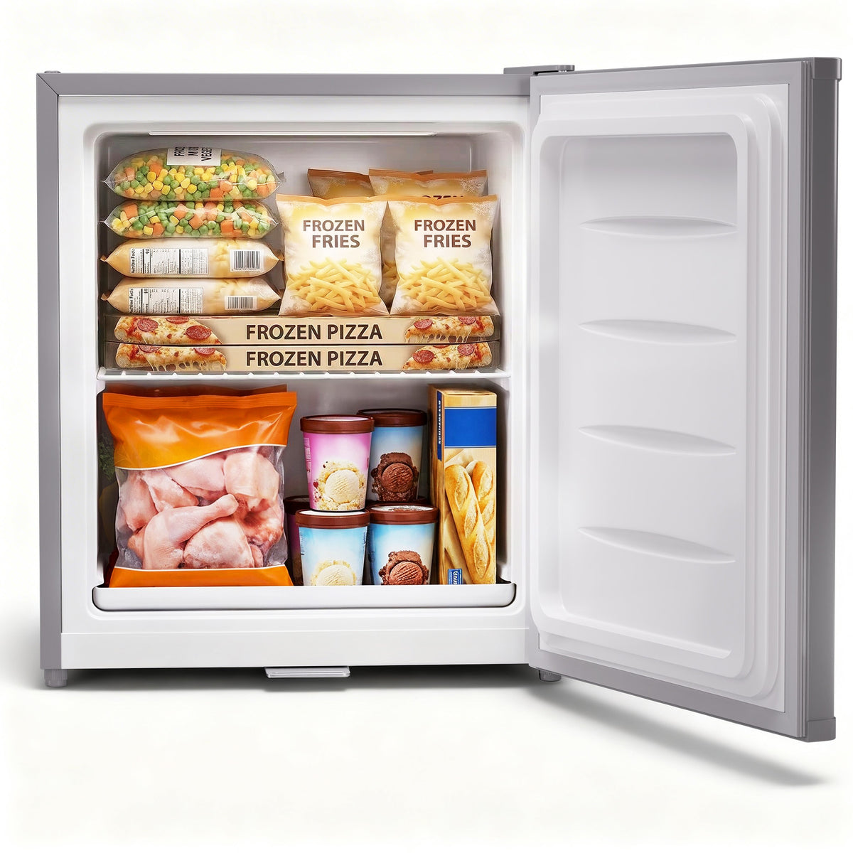 Mini Gefrierschrank klein & leise 31L silber