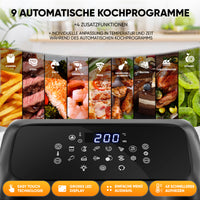 Heißluftfritteuse 12 L – digital, 12 Programme, 1800 W