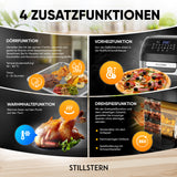 Heißluftfritteuse 12 L – digital, 12 Programme, 1800 W