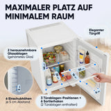 Mini-Kühlschrank 40 L – Lautlos - Standard- oder Glastür
