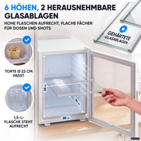 Mini-Kühlschrank 40 L – Lautlos - Standard- oder Glastür