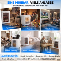 Mini-Kühlschrank 40 L – Lautlos - Standard- oder Glastür