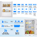Mini-Kühlschrank 40 L – Lautlos - Standard- oder Glastür