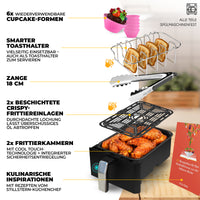 Heißluftfritteuse 8 L – Dual Zone, 2400 W, digital