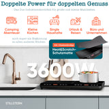 Doppel-Induktionskochfeld 3600 W – 2 Zonen, Timer, Touch
