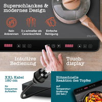 Doppel-Induktionskochfeld 3600 W – 2 Zonen, Timer, Touch