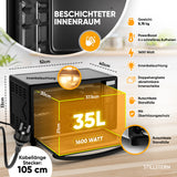 Mini-Backofen mit Umluft - Digital 35 L