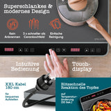 Doppel-Induktionskochfeld 3600 W – 2 Zonen, Timer, Touch