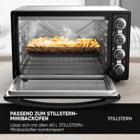 Original Airfryer-Einsatz für Stillstern 60L Minibackofen (geeignet für: MB60-MX 2G - 1191), Airfryer-Backblech, Airfryer-Rost