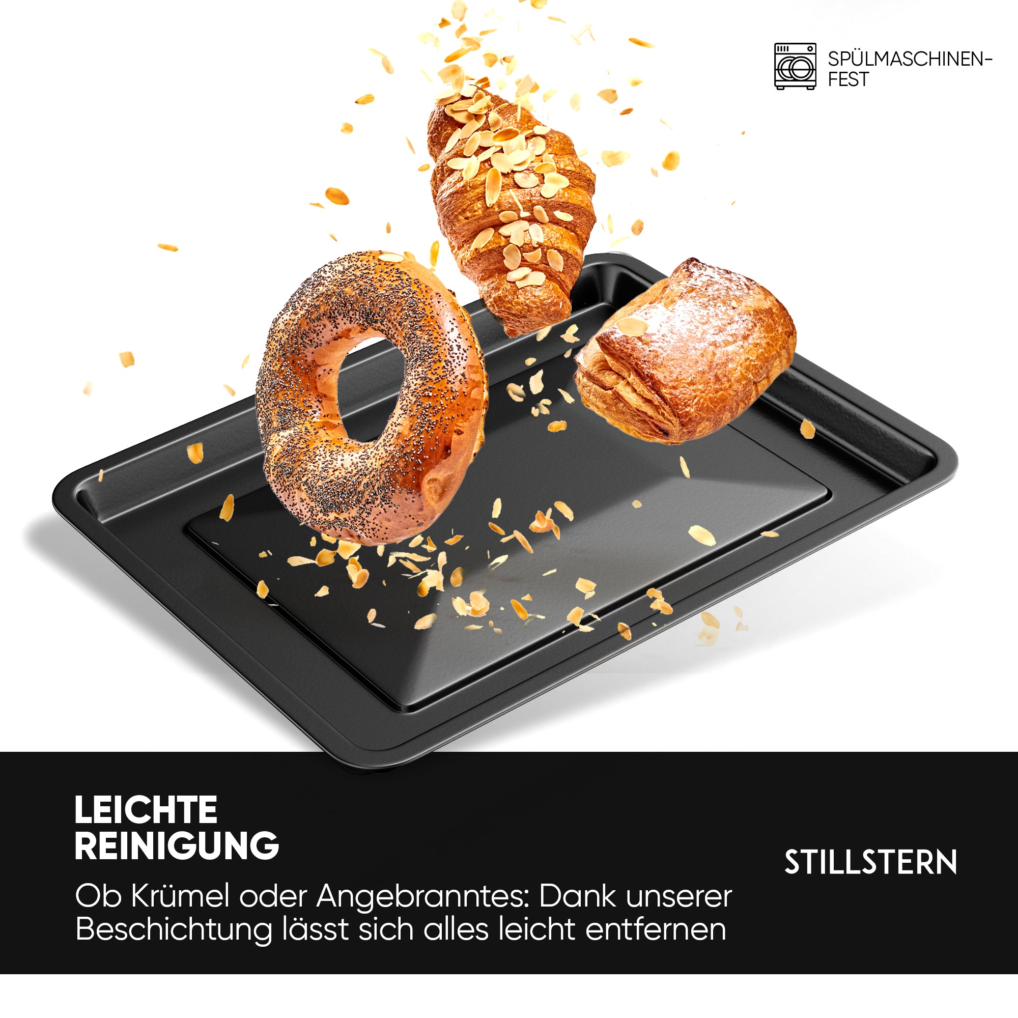 Backblech für Stillstern 45L Minibackofen (MB45-LED 2G - 1101, MB45-MX 2G - 1176 und MB45-KP 2G - 1485)