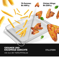 Original Airfryer-Einsatz für Stillstern 60L Minibackofen (geeignet für: MB60-MX 2G - 1191), Airfryer-Backblech, Airfryer-Rost