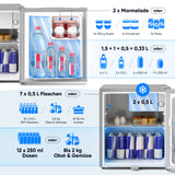 Mini-Kühlschrank 45 L mit Frostfach