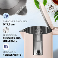 Wasserkocher Digital 1,7 L mit Temperaturwahl