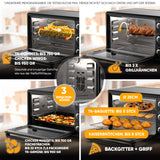 Mini-Backofen mit Umluft - Mechanisch 25 L