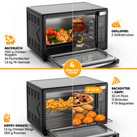 Mini-Backofen mit Umluft - Digital 45 L