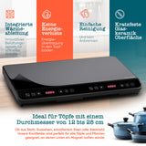 Doppel-Induktionskochfeld 3600 W – 2 Zonen, Timer, Touch