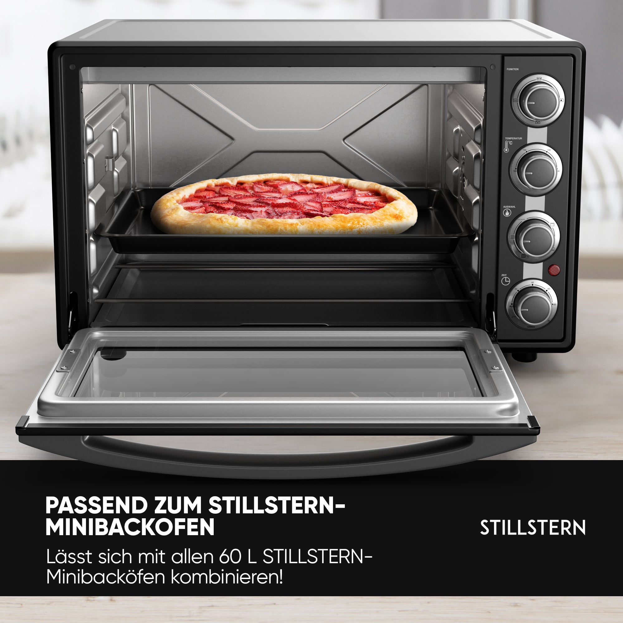 Backblech für Stillstern 60L Minibackofen MB60-MX 2G (1191) – Gerade Oberfläche