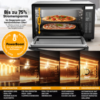 Mini-Backofen mit Umluft - Digital 45 L