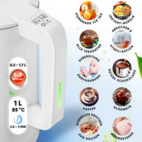 Wasserkocher Digital 1,7 L mit Temperaturwahl