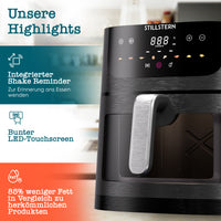 Heißluftfritteuse 8 L – digital, Dampf-Funktion, 1800 W