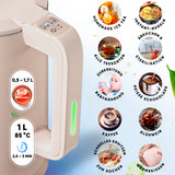 Wasserkocher Digital 1,7 L mit Temperaturwahl