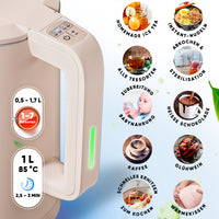 Wasserkocher Digital 1,7 L mit Temperaturwahl
