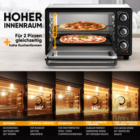 Mini-Backofen mit Umluft - Mechanisch 25 L