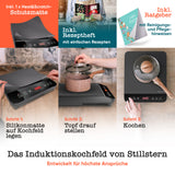 Induktionskochplatte 2100 W – 1 Zone, Timer, Touch