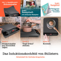 Induktionskochplatte 2100 W – 1 Zone, Timer, Touch