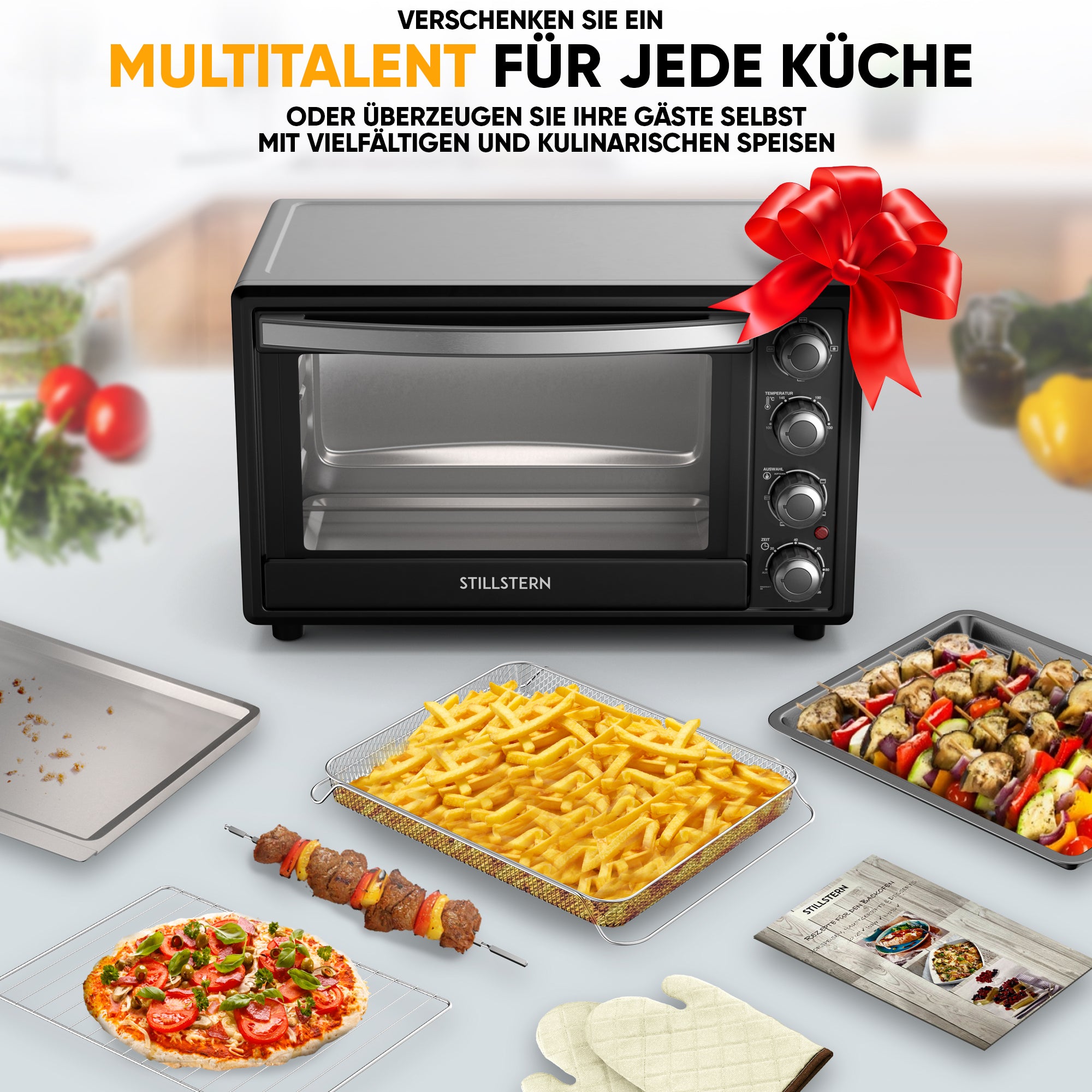 Mini-Backofen mit Umluft - Mechanisch 35 L