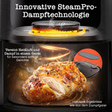 Heißluftfritteuse 8 L – digital, Dampf-Funktion, 1800 W